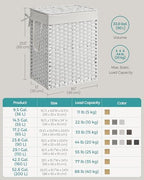 SONGMICS Laundry Hamper with Lid, 23.8 Gal (90 L) Synthetic Rattan,Foldable - Image 7