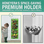 Honeyera Storage for Stuffed Animal - Over Door Organizer for Stuffies, Baby Accessories, and Toy Plush/Easy Installation with Breathable Hanging Pockets (Green) - Image 3