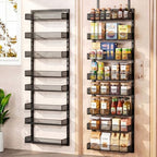 Pantry Door Organizer, Over the Door Spice Rack, 2 Pack by AURIKAR
