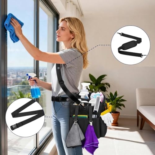 Ytonet Extra Large Cleaning Caddy for Cleaning Supplies, Housekeeping Tote - Image 6