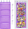 Honeyera Plush Storage (Patent Pending) - Plush Hammock Net Over Door Organizer for Stuffies, Baby Accessories, Toy/Hammock Hanging Storage Big Girls Toddler Large Bag Animals (Purple) by Honeyera