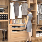 SPACEKEEPER Shelf Divider for Closet,2 Pcs Adjustable Purse Organizer,White - Image 7