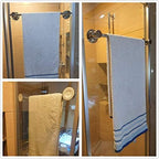 JiePai 24 inch Suction Cup Towel Bar,Towel Racks for Bath,Oil Rubbed Bronze - Image 6