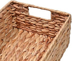 happimess Lane Hyacinth Wicker Pantry Baskets 9"x12"x5", Natural, Set of 4 - Image 6