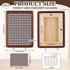 Lineshading Photo Booth Frames Key Holder, 2, Brown White, 5 x 7 in - Image 2