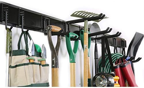 Ultrawall Tool Storage Rack, Garden Tool Organizer Wall Mount with 9 Hooks by UltrawallGarageToolsOrganizer