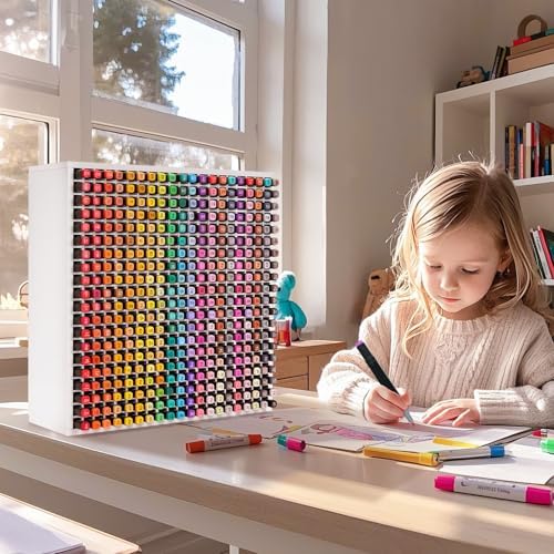 SANFURNEY 400 Slots Marker Organizer for Desk - Image 6