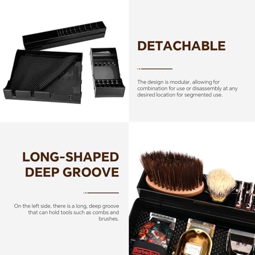Clippers Tray Station, Multifunctional Hair Trimmer Holder for Barber & Salon and Homes (16 x 13 x 2.3 inch) - Image 5