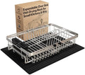 MAJALiS Expandable Dish Drying Rack Over Sink with Extra Drying Mat by MAJALiS