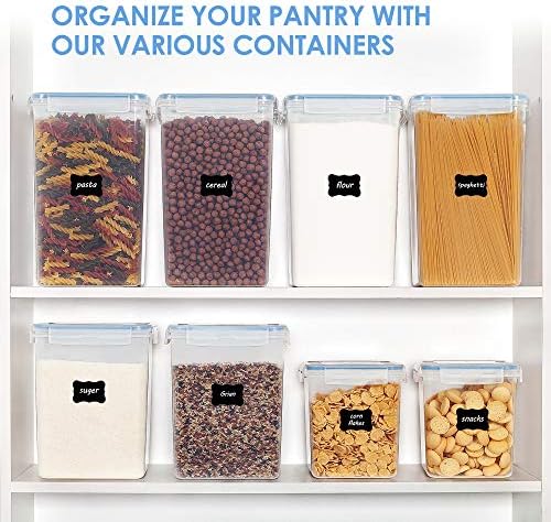 Vtopmart 6.5L Flour Sugar Storage Containers, 4 PCS, Blue - Image 6