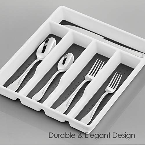 HaWare 40-Piece Silverware Set with Drawer Organizer Tray - Image 7