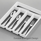 HaWare 40-Piece Silverware Set with Drawer Organizer Tray - Image 7