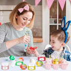 PeacePeo 4 OZ Plastic Jars with Lids, 72 Pcs Clear Storage Containers - Image 6