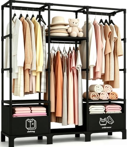 Portable Closet, Large Capacity Wardrobe Closet, Easy Assembly by Unknown