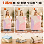 Vacuum Bags for Travel with Pump, Vacuum Sealer Bags for Clothes at Home - Image 2