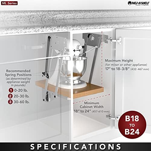 Rev-A-Shelf Heavy-Duty Stand Mixer Lift for Kitchen Base Cabinets - Image 5