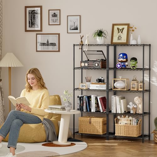 SINGAYE 5 Metal Shelves Wire Shelving Storage Shelf Adjustable Unit Pantry - Image 2