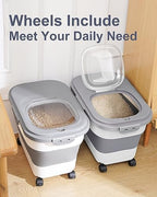 20-30 Lbs Rice Storage Container,Collapsible Food Storage Containers - Image 5