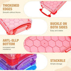 Gueevin 12 Pcs Pencil Box Clear Plastic Pencil Case, Mixed Colors - Image 3