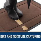OLANLY Front Door Mat Outside 47x23, All-Season Heavy-Duty Rubber Doormat - Image 4