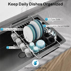 GSlife Dish Drying Rack in Sink - Stainless Steel Over Sink Dish Drainer - Image 4