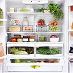iDesign Crisp 7-Piece Recycled Plastic Refrigerator Organizer Bin Set - Image 7