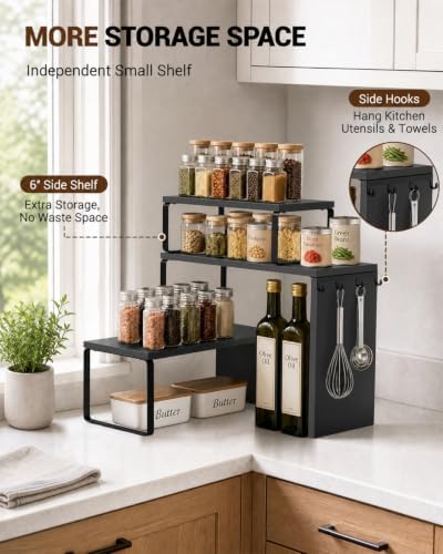 Kitchen Countertop Organizer, Counter Shelf for Corners Coffee Bars Pantry - Image 2