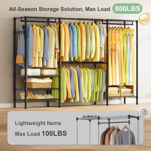 SEMHOR E06 Expandable Heavy Duty Clothes Rack for Reach-in Closet - Image 2