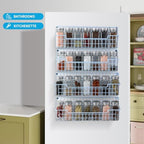 Spice Rack Wall Mount, 4 Pack Spice Organizer, Light Blue - Image 4