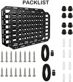 2-Pack Rigid Molle Panel, 15.6" x 11" ABS Plastic Modular Wall Mount Tactical Gear Organizer for Garage, Gun Safe & Vehicle - Image 7