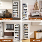 AQOOA 6-Tier Over The Door Organizer 44 lbs Capacity fit Standard Doors - Image 6