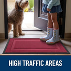 OLANLY Front Door Mat Outside 59x23, All-Season Heavy-Duty Rubber Doormat - Image 6