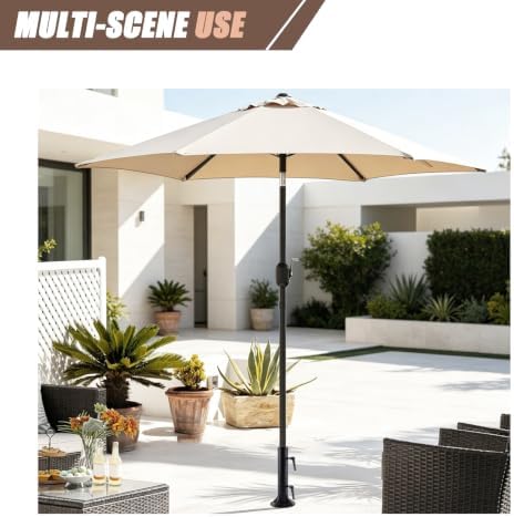 Patio Umbrella Base Outdoor Umbrella Mount Holder Round Heavy Duty - Image 6