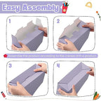 Colarr 48 Pcs Cardboard Magazine File Holder Book Bins, Vivid Color - Image 4