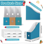 Colarr 36 Pack Cardboard Magazine Holder 12 Colors Magazine File Holder Magazine Storage Box Office Folders Organizer File Folder Bin for Home Office School Desk Supplies (Fresh Color) - Image 2
