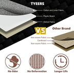 TYEERS Extra Large Collapsible Storage Bins with Lids and Compartments, Organizing Bins for Closet Storage, Clothes Storage, Cube Organizer for Home Office Storage - 2 Pack - Gray - Image 4