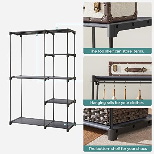 SONGMICS Portable Closet, Freestanding Closet Organizer, Clothes Rack - Image 6