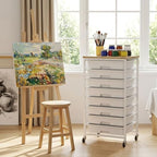 Rolling Storage Cart 8 Drawers Utility Organizer with Wheels - Image 7