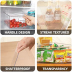 Lazy Susan Organizer Bins,10.2”x 9.4”x 4”, 26" Diameter(8) - Image 6