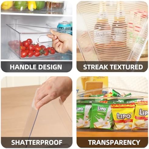 Lazy Susan Organizer Bins,10.2”x 9.4”x 4”, 26" Diameter(8) - Image 6