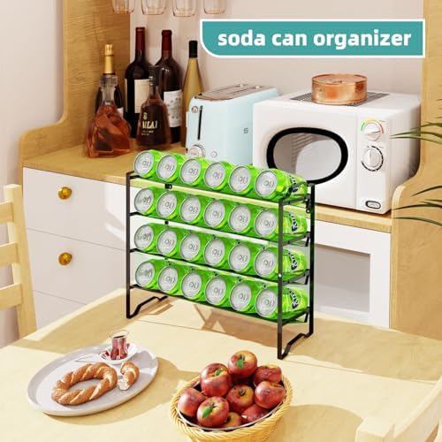 Simple Trending 2 Pack 4 Tier Spice Rack Organizer, Stackable Kitchen Counter Shelves, for Cabinet, Countertop, Pantry, Door or Wall Mount, Metal Mesh, Jars not Included, Black - Image 5