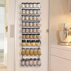 SWOMMOLY Wall Mount Spice Rack Organizer, 9-Tier Adjustable Dual-Use Shelf - Image 5