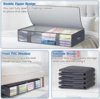 TasticTotes 4 Pack Under Bed Storage Containers, 75L Blanket Storage Bags - Image 4