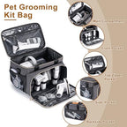 Dog Grooming Vacuum Bag, Pet Grooming Kit Bag Perfect for Dog Hair Vacuum & Grooming Tool Kit Accessories- Grey - Image 2