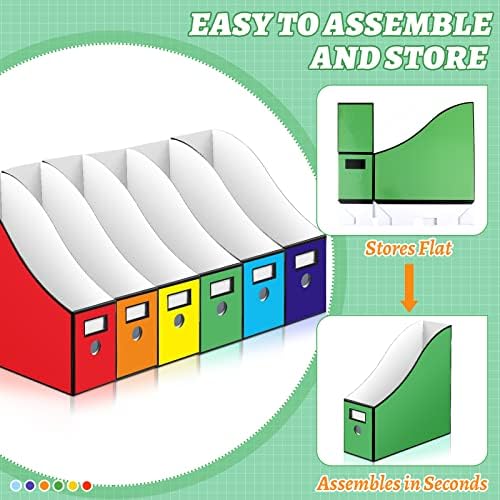 BBTO 24 Pcs Cardboard Magazine File Holder for School - Image 4
