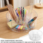 Lazy Susan Organizer 10in+12in 2Pcs Clear Rotating Tray 360° Turntable for Pantry Fridge Cabinet Kitchen Bathroom Storage，Spice Organization，Kitchen Condiment Organizer - Image 6