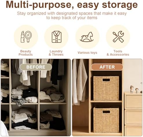 Paper Rope Storage Baskets Set (2, Natural) - Image 5