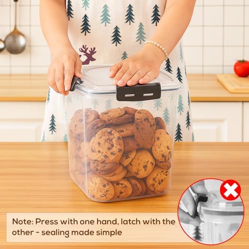 4 Pack 5.3L Thick Flour Sugar Storage Containers for Pantry, Airtight - Image 5