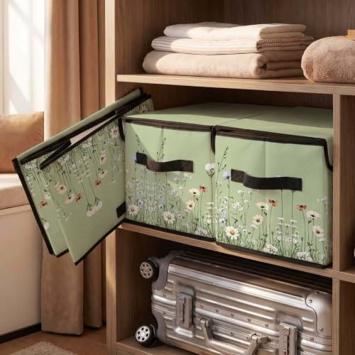Fabric Storage Bins with Lids,Under Bed Storage Containers 3Pack - Image 4