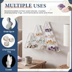 Cinnvoice Rock Display Case 30 Grids,Transparent Border,Mountain Style - Image 5